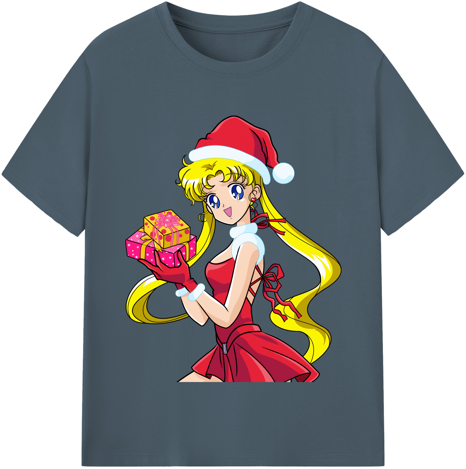 （画像用） 美少女戦士セーラームーン 月野 うさぎ つきの うさぎ Sailor Moon Tsukino Usagi 綿100％半袖Tシャツ（フロントプリント）